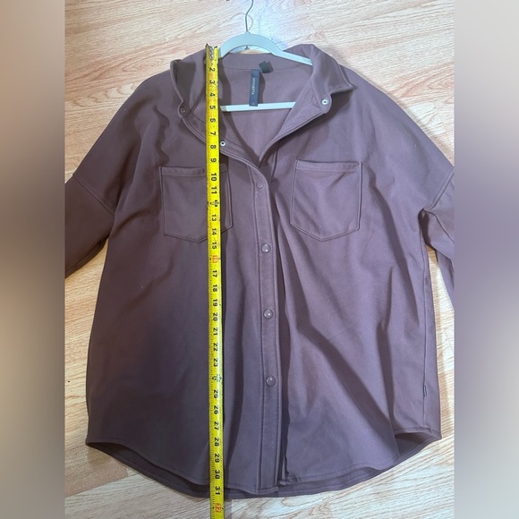 Stylish Mauve Button-Up Shirt Super Soft Mondetta Size XL - Picture 7 of 10